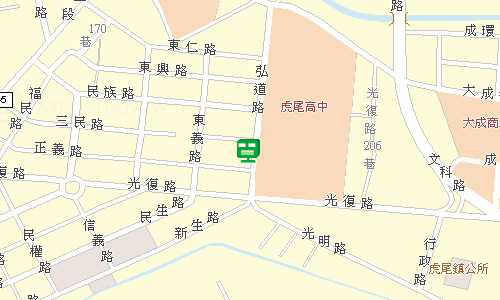 虎尾郵局地圖