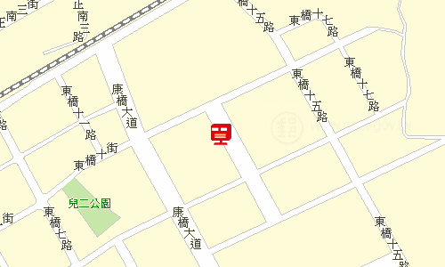 永康二王郵局地圖