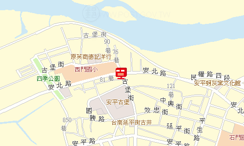 安平郵局地圖