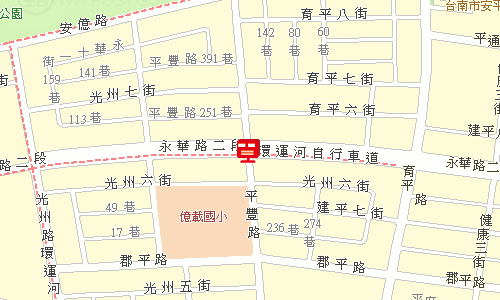 臺南郵局快捷股地圖