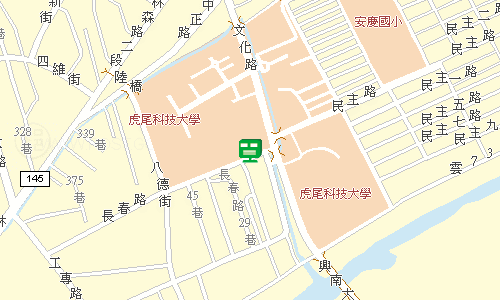 虎尾科技大學郵局地圖