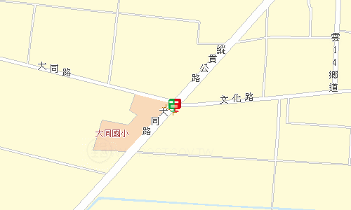 二崙油車郵局地圖