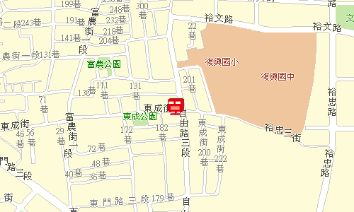 虎尾寮郵局地圖