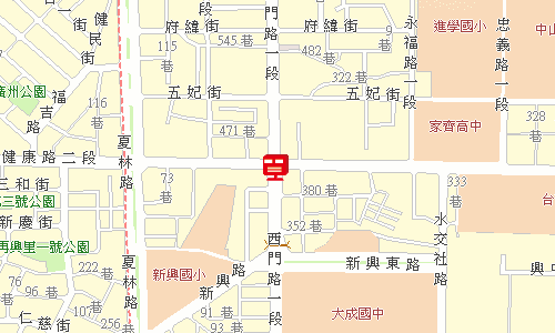 臺南郵局快捷股地圖