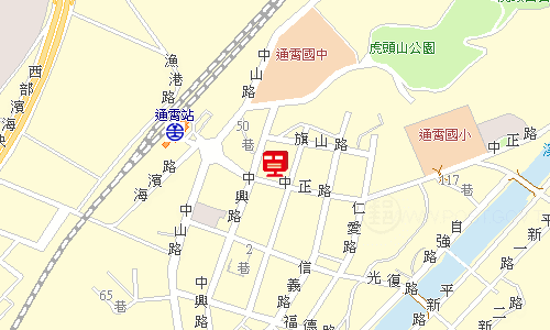 通霄郵局地圖