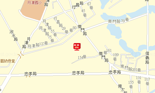 鹽水茄苳腳郵局地圖