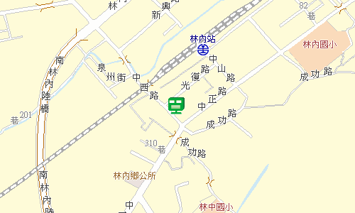 林內郵局地圖