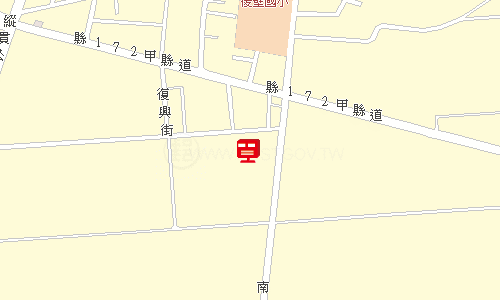 後壁郵局地圖