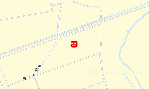 後壁安溪寮郵局地圖