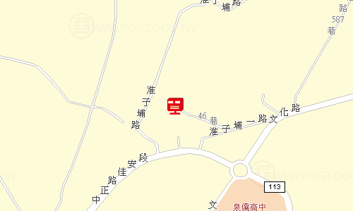 龍潭郵局地圖