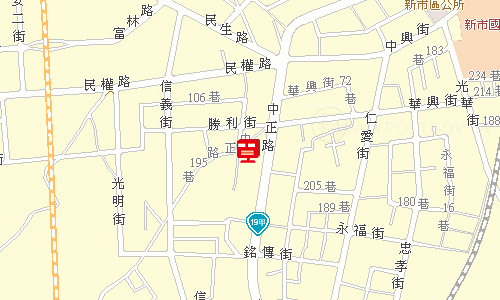 新市郵局地圖