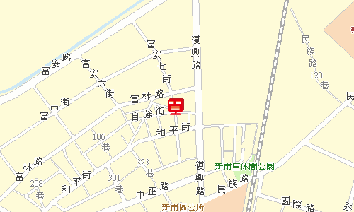 新市郵局地圖