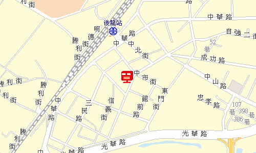 後龍郵局地圖