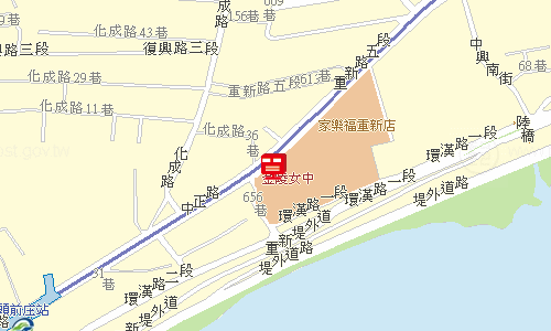三重郵局郵務科投遞股地圖