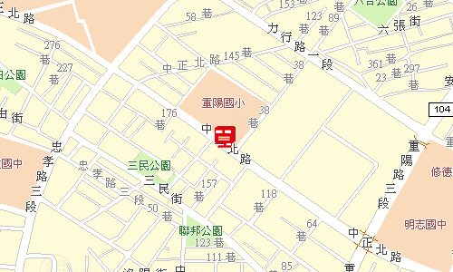 三重郵局郵務科投遞股地圖