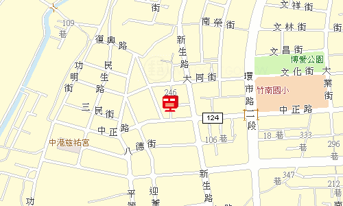 竹南中港郵局地圖