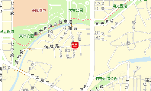 大里郵局郵務股地圖