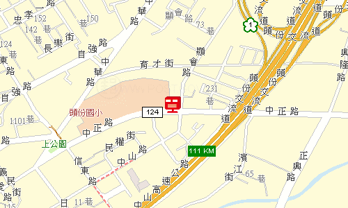 頭份上公園郵局地圖