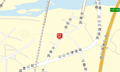 頭份尖山郵局地圖