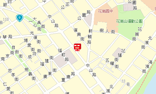 花蓮郵局郵務科地圖