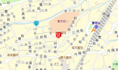 豐原郵局郵務股地圖