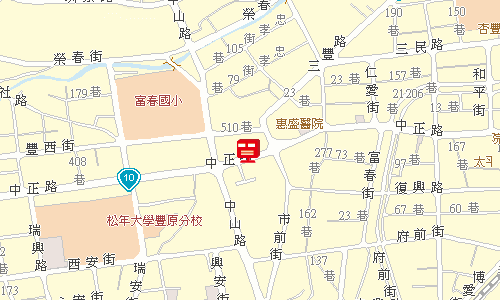 豐原郵局郵務股地圖