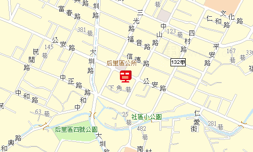 后里郵局地圖