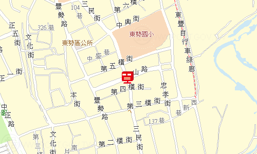 東勢郵局地圖