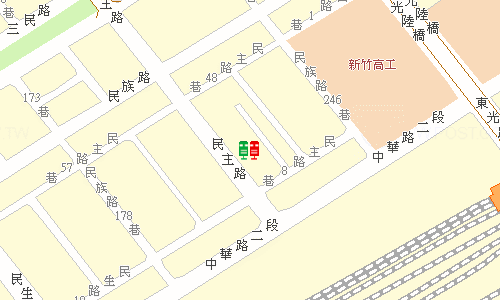 民主路郵局地圖