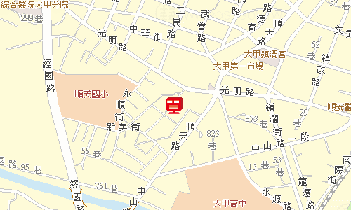 大甲郵局地圖