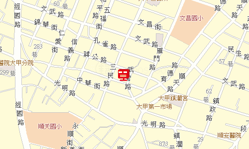 大甲郵局地圖