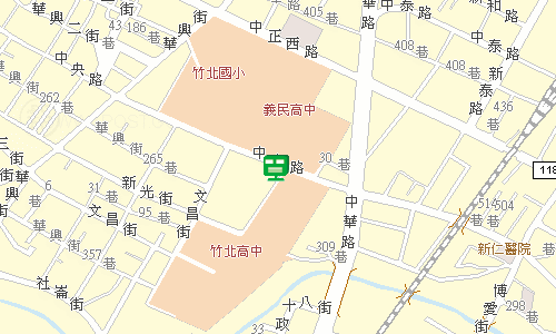 竹北郵局地圖