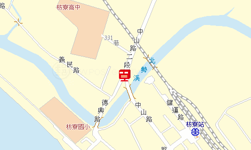 屏東枋寮郵局地圖
