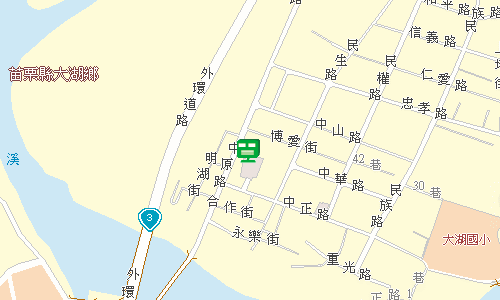 大湖郵局地圖