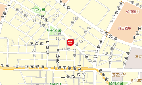 三重郵局郵務科投遞股地圖