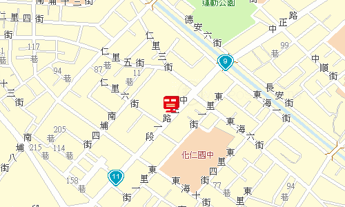 花蓮郵局郵務科地圖