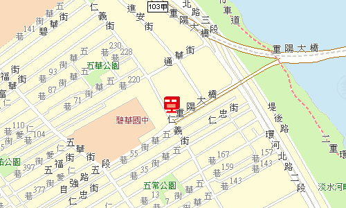 三重郵局郵務科投遞股地圖