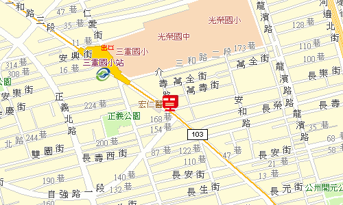 三重郵局郵務科投遞股地圖