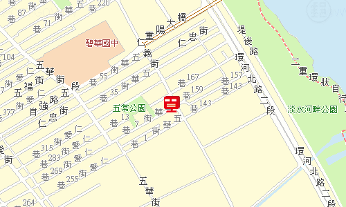 三重郵局郵務科投遞股地圖