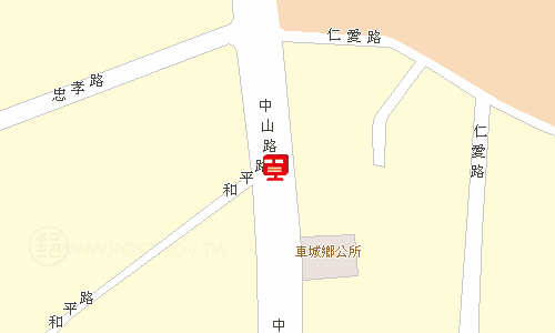 屏東恆春郵局地圖