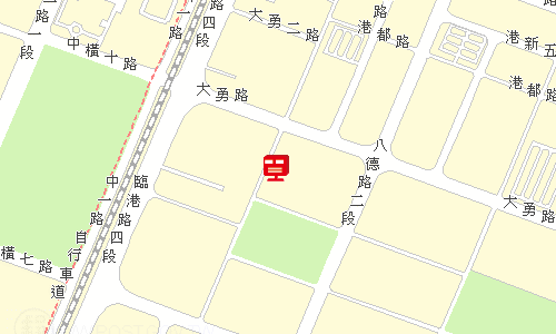 台中港郵局郵務股地圖