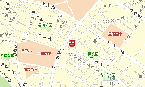 三重郵局郵務科投遞股地圖