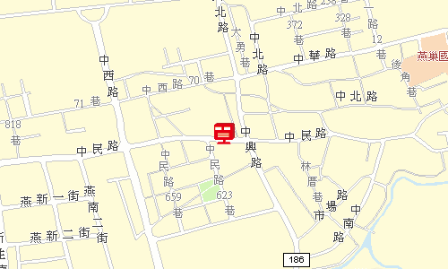 燕巢郵局地圖