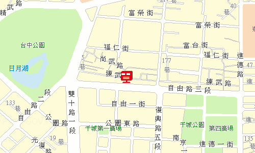 臺中郵局快包一股地圖