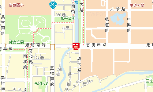 臺中郵局快包一股地圖