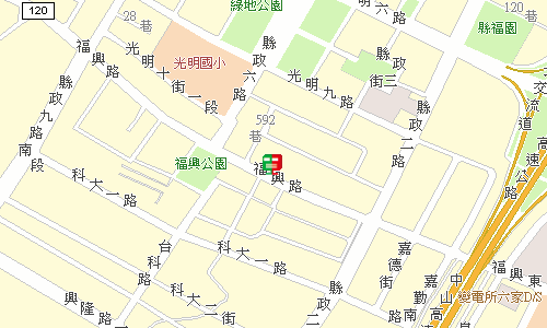 竹北郵局地圖