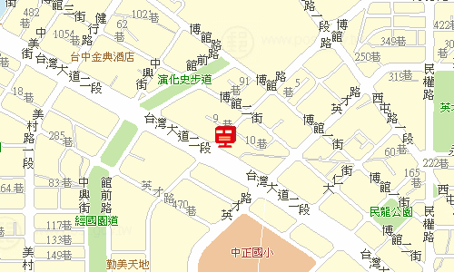 臺中郵局快包一股地圖