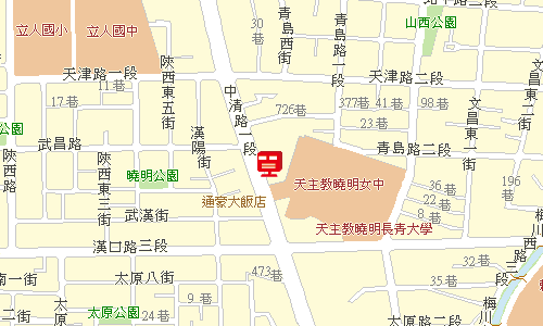 臺中郵局快包一股地圖