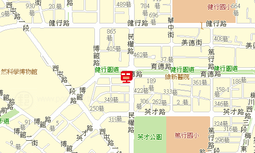 臺中郵局快包一股地圖