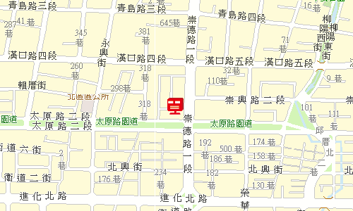 臺中郵局快包一股地圖